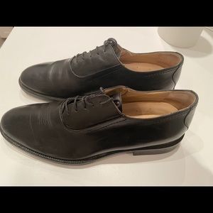 Johnston & Murphy Black Leather Oxford Shoes 9.5 M